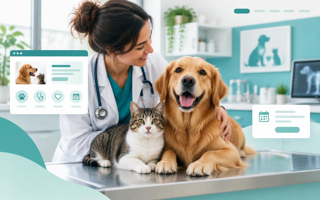 Conceito visual fictício de VetCare Clínica